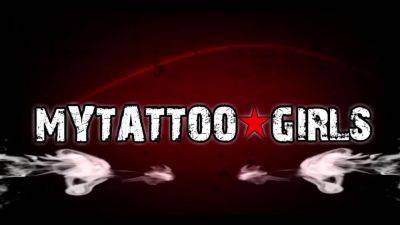 Petite Babe Leah Luv "SLUT" Tattoo on her Lips - AltErotic - hotmovs.com