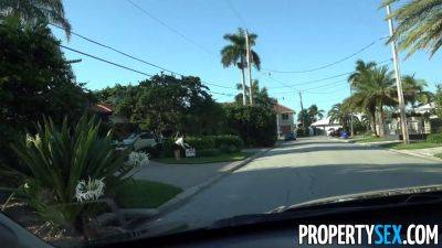 Propertysex homebuyer ambles in on real estate agent watching sex - sexu.com