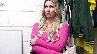 Milf Yogini busted and fucked for stealing equipment - ah-me.com