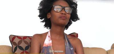 Steven Hard - Big Tits Nubian Teen Giving Porducer Sloppy Deepthroat At Amateur Casting! - inxxx.com