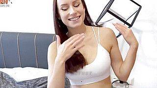 New Year's gift to step sister. New outfit and a portion of cum - ah-me.com