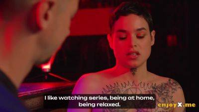 Saba, a bashful submissive, loves rough BDSM threeways with strangers - an astounding and super hot hard-core porn - hotmovs.com