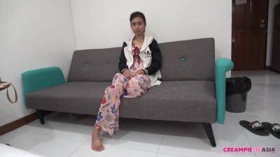 Cute Asian Spills Creamy Thick Jizz After Pussy Ramming - hotmovs.com