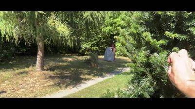 HUNT4K. Tricked a hot teen in a swimsuit into wild sex in the park - hotmovs.com - Czech Republic