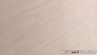 Ann Yabuki gives an mighty bj to 2 fellows in the kitchen - uncensored JAV! - hotmovs.com - Japan