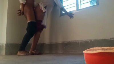 Real Student 18+ Make Doggy Style Duck At College Campus - desi-porntube.com - India