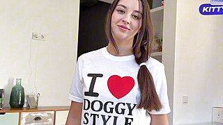 I Seduced My Step Sis When She Wearing "I Love Doggystyle" T-Shirt And Missionary Cum Inside Her! - ah-me.com