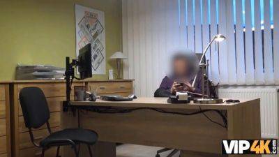 Vip4k. needing a loan makes a jaw-dropping babe get off with a strung up dude - sexu.com