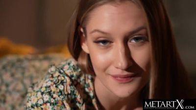 Gorgeous Blonde Strokes Her Fluffy Bush As She Masturbates With Tiffany Tatum - hotmovs.com