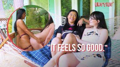 Hot German Lesbian Strapon Sex - Jin & Zoey's First Date Turns Wild - porntry.com - Germany