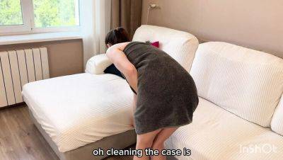 Russian Teen Arina Mills Gets Fucked Doggystyle on Sofa - Cheating Wife POV with English Subs - porntry.com - Britain - Russia - Ukraine