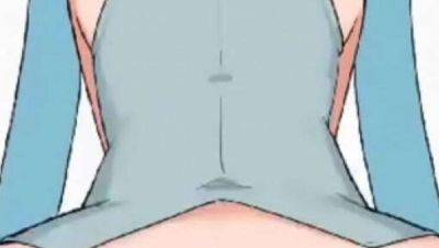 Hatsune Miku gets pussy filled with cum - hot edited video - porntry.com