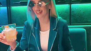 Public deep throat with cum in gullet from nightclub toilet on very first appointment - dirty chick porn! - ah-me.com