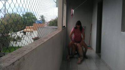 Teasing Me On Balcony - hclips.com - Brazil