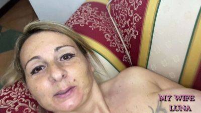 Horny Italian MILF Luna Green Deepthroats Big Dick Before Rough Sex & Facial - xxxfiles.com - Italy