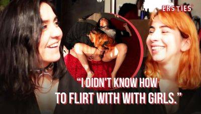 Hot Redhead Vesania Fucks Dark-Haired Okinu with a Strap-On - Lesbian Hardcore Action - xxxfiles.com - Germany