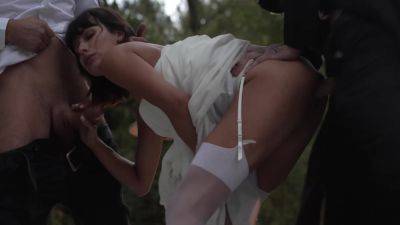 Tokio Nero, Pimpal Bill And Marty Dope - Slut Bride Fucked At The Wedding And Got Two Dicks In Her Pussy At Once ( ) 10 Min - upornia.com