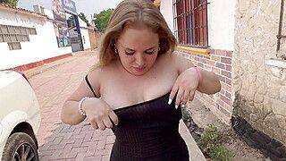 Beautiful Big Ass Receives Milk on Her Face, to Avoid a Fine. - ah-me.com