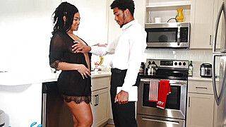 Sexy Lightskin Ebony With Big Tits Fucks and Sucks Her Way out of an Eviction , part - ah-me.com