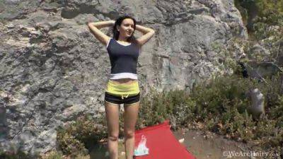 Ramira goes outside and masturbates so nicely - WeAreHairy - hotmovs.com