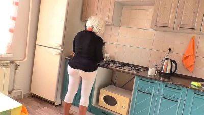 Hot MILF spreads her big ass for stepson's huge dick - rough anal sex - porntry.com