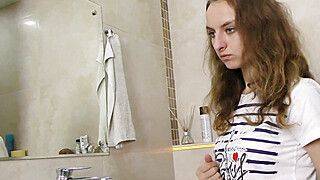 Margaret Robbie first time shower masturbation - ah-me.com