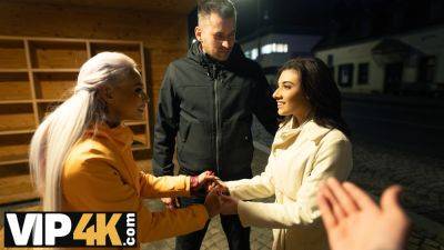 SWAP4K. Swap wives ended up as hot threesome with a big cock - txxx.com