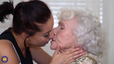 Hit Firmly Breasted Babe Having Sex With A Very Naughty Granny - MatureNl - hotmovs.com