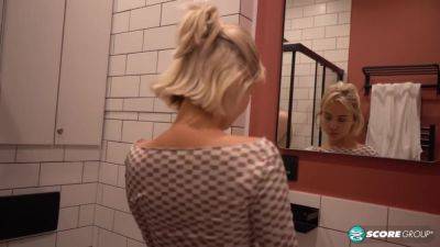 A hot shower leads perky blonde Helen to the bedroom with her boyfriend for a blowjob and a hardcore fucking complete with a facial. - hotmovs.com