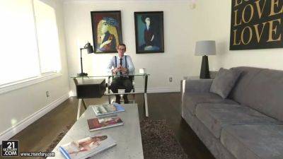 Busty Joseline Kelly does footjob - sexu.com