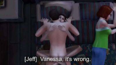 Teen Girl Next Door Seduces Married Man at Halloween Party - Sims 4 Sex Animation - porntry.com