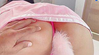 Colombian gamer woman Jenifer Play seduced by her stepfather - strenuous xxx porn! - ah-me.com - Colombia