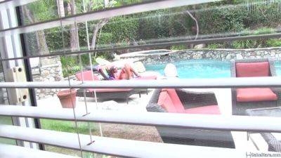 Girl Tans Naked To Get Her Neighbors Attention - hotmovs.com