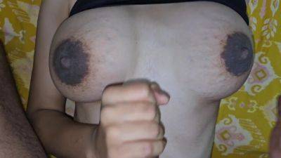 Desi Wife Making Husband Cum Hard Handjob Playing Fucking Hot Indian Desi Girl - desi-porntube.com - India