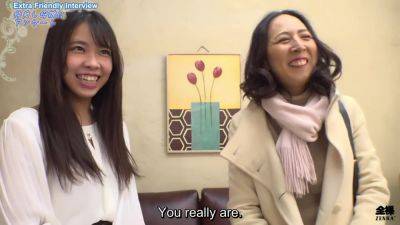 Extreme Japanese age gap lingerie interview and CFNM handjob - hotmovs.com - Japan