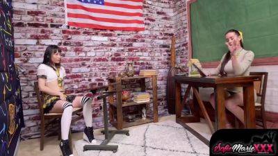 Naughty Babe Enjoys Teacher Hot Oral - Sofie Marie And Naughty Natasha - hotmovs.com