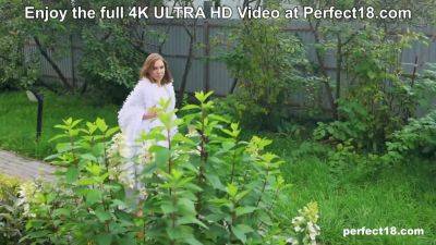 Cute Lasa Rose Masturbates on a Fluffy Rug at Perfect18 - hotmovs.com