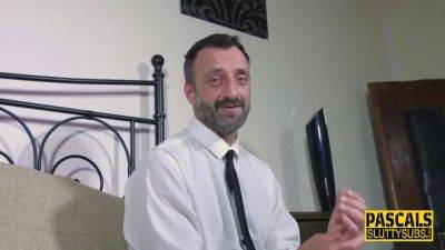 Pascal White - Chubby sub with big boobs gets pounded - sexu.com