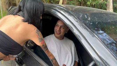 Hot Latina Teen Luna Vitaler Sucks Stranger's Big Cock in Car - Rough Car Sex - xxxfiles.com - Colombia