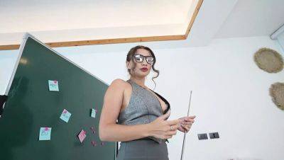 Horny Teacher Fucks Student After Class - Big Tits Blowjob & Doggy Sex - porntry.com - Russia