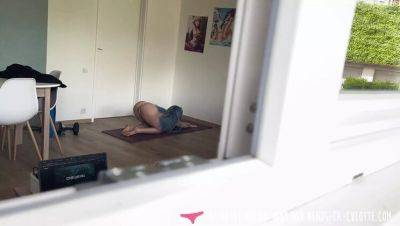 Hot French Teen Naked Yoga & Shower Masturbation - Amateur Hairy Pussy Solo Play - veryfreeporn.com - France