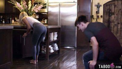 Mona Wales - Petite MILF Mona Wales seduces stepson with her big ass and takes his anal pounding - veryfreeporn.com