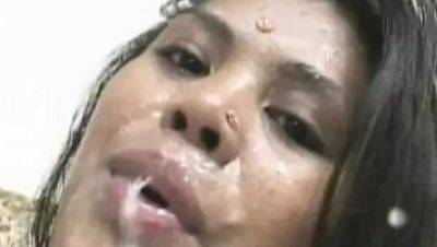 Hot Indian babe Arcadia Davida takes big cock in wild French threesome - porntry.com - India - France