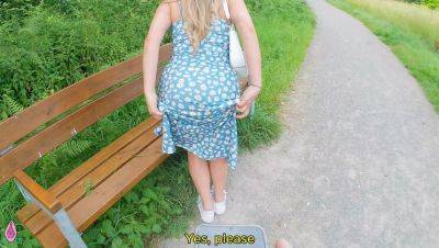 Hot German Amateur Litclit69 Gets Remote Vibrator Orgasm in Dress Before Rough Doggy Fuck - porntry.com - Germany