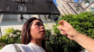 Ladyboystar - POV anal sex and blowjob with a sexy thin - drtvid.com