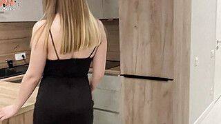 Hot Coffee Maybe? - Hot Sexy Stepmom In Tight Dress Fucking Stepson - ah-me.com