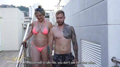 Monique Fuentes - Horny Colombian MILF Monique Fuentes Fucks Young Neighbor Hard - Big Ass Latina Doggy Style & Cumshot - porntry.com - Colombia