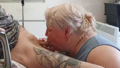 Hot MILF Neighbor Sucks Dick and Swallows Cum While Wife Watches - Zona901 - xxxfiles.com