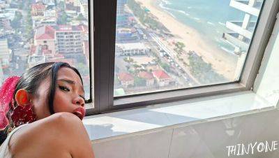 Skinny Asian Teen Shows Her Tiny Pussy Before Taking Huge Cum Load on Her Ass - veryfreeporn.com