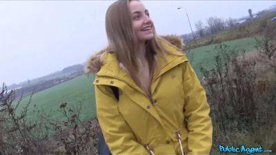 Public agent - small blonde schoolgirl with Big Ass gets sweaty and rosy as she pops on my dick - sexu.com - Czech Republic